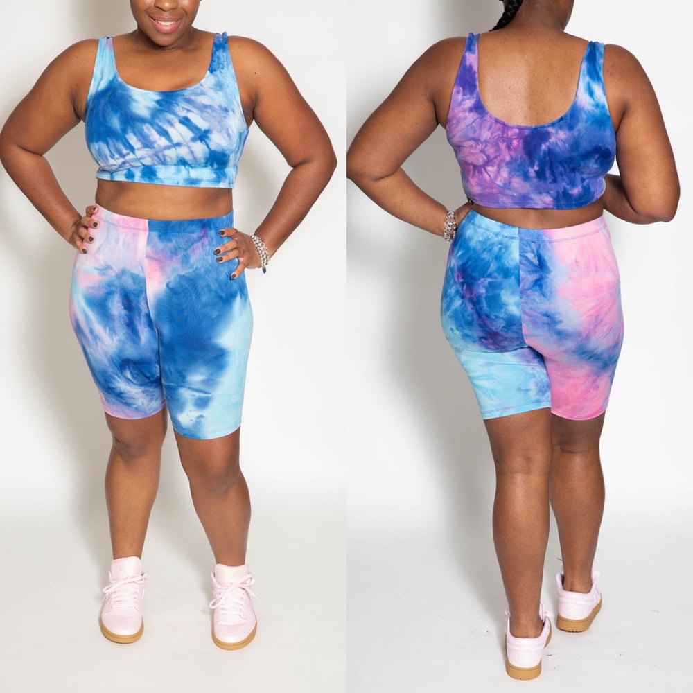 Women’s 2 Piece Biker Short Set